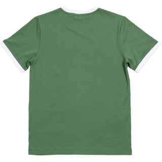Camp Medium Dusty Green Unisex Ringer T-Shirt