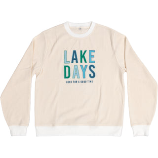 Lake XL/XXL Ivory Corded Crewneck