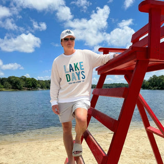Lake XL/XXL Ivory Corded Crewneck