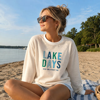Lake XL/XXL Ivory Corded Crewneck