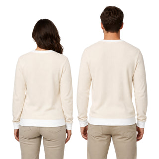 Lake S/M Ivory Corded Crewneck