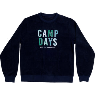 Camp L/XL Navy Corded Crewneck