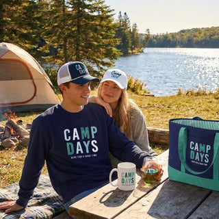 Camp L/XL Navy Corded Crewneck