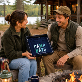 Camp L/XL Navy Corded Crewneck