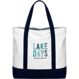 Lake Days Canvas Tote Bag