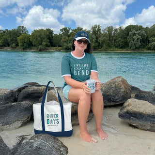 River Days Canvas Tote Bag