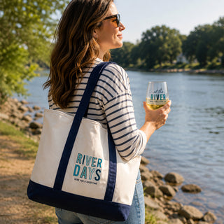 River Days Canvas Tote Bag
