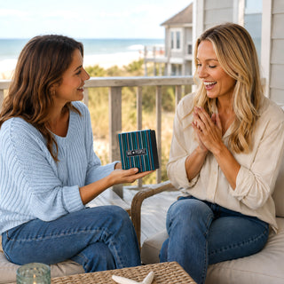 At The Lake Gift Boxed 18 oz Stemless Wine Glass