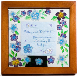 Dream 6.5" Square Glass Frame/Plaque