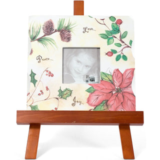 Holiday Floral 10" x 10" Frame with Easel