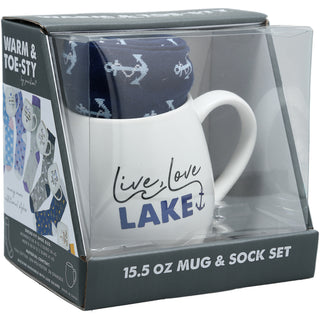 Lake 15.5 oz Mug and Sock Set