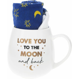 Love You 15.5 oz Mug and Sock Set