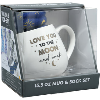 Love You 15.5 oz Mug and Sock Set