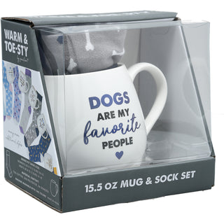 Dog 15.5 oz Mug and Sock Set