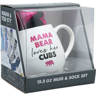 Mama Bear 15.5 oz Mug and Sock Set