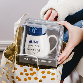 Aunt 15.5 oz Mug and Sock Set