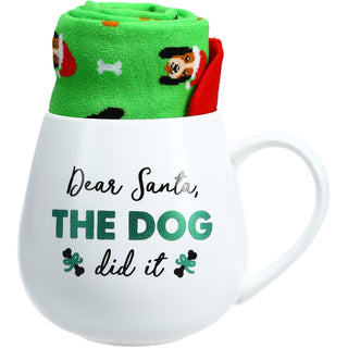 Dear Santa 15.5 oz Mug and Sock Set