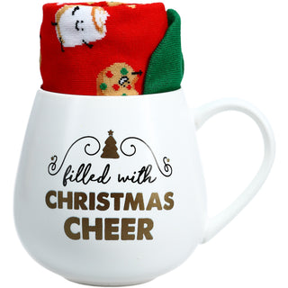 Christmas Cheer 15.5 oz Mug and Sock Set