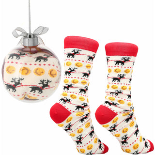 Son 4" Ornament with Unisex Holiday Socks