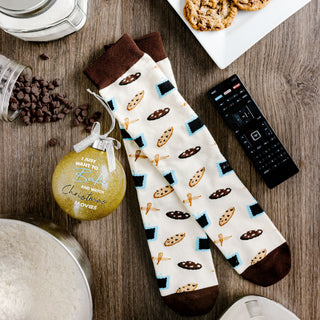 Christmas Movies 4" Ornament with Unisex Holiday Socks