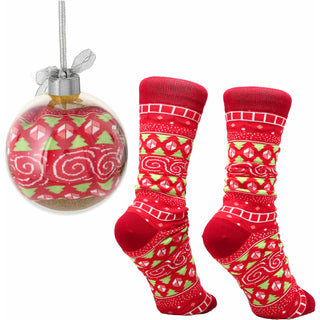 Aunt 4" Ornament with Unisex Holiday Socks