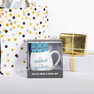 The Legend 15.5 oz Mug and Sock Set