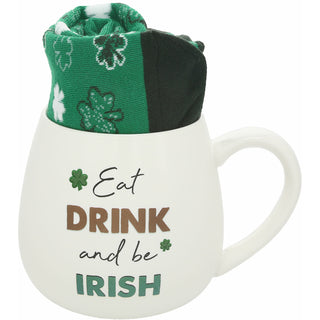 Be Irish 15.5 oz Mug and Sock Set