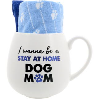 Dog Mom 15.5 oz Mug and Sock Set