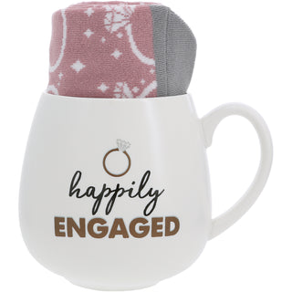 Happily Engaged 15.5 oz Mug and Sock Set