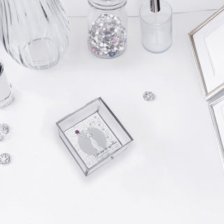 Beautiful Bride 4" Glass Keepsake Box