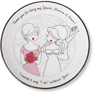 Matron of Honor 5" Keepsake Dish