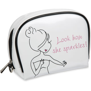 Look How She Sparkles! 7.5" x 5.5" Makeup Bag