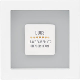 Dog Pawprints 4.75" Plaque