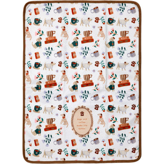 Dogs & Coffee Tea Towel & Sponge Gift Set