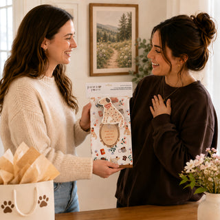 Dogs & Coffee Tea Towel & Sponge Gift Set