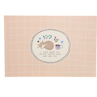 Pet My Cat 18" x 12" Coffee Bar Mat