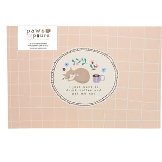 Pet My Cat 18" x 12" Coffee Bar Mat