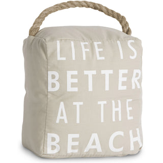 At the Beach 5" x 6" Tan Door Stopper