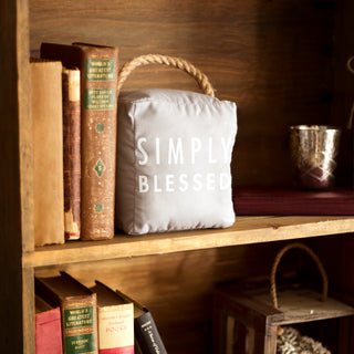 Simply Blessed 5" x 6" Door Stopper