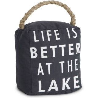 At the Lake 5" x 6" Dark Gray Door Stopper