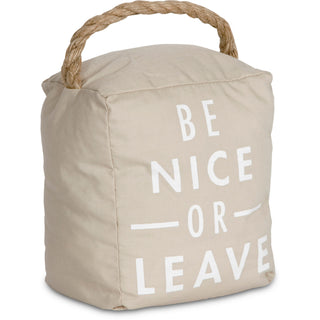 Be Nice 5" x 6" Tan Door Stopper