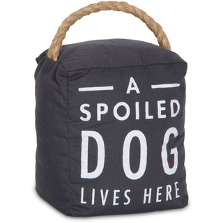 Spoiled Dog 5" x 6" Dark Gray Door Stopper