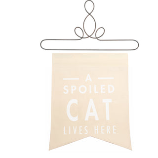 Spoiled Cat 14" x 16" Banner