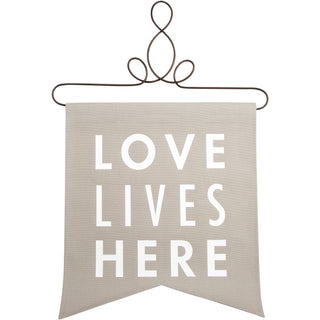 Love Lives Here 14" x 16" Banner