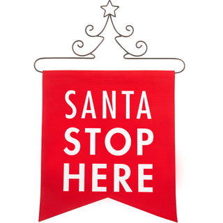 Santa 14" x 16" Banner