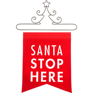 Santa 14" x 16" Banner