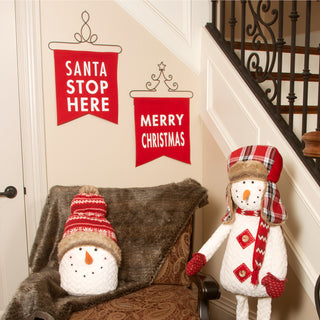 Santa 14" x 16" Banner