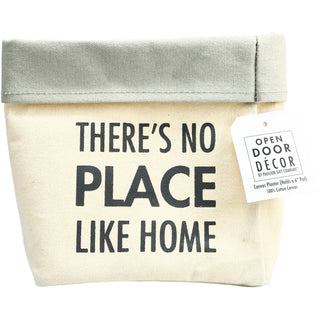 Place Like Home Canvas Planter Cover (Holds 6" Pot)