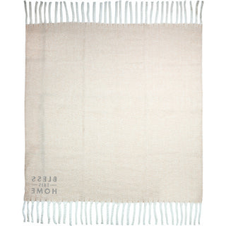 Bless This Home 50" x 60" Herringbone  Blanket