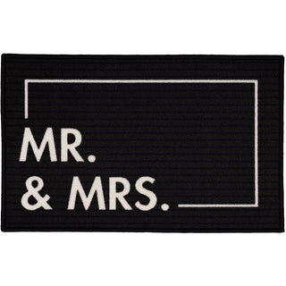 Mr. & Mrs. 27.5" x 17.75" Floor Mat